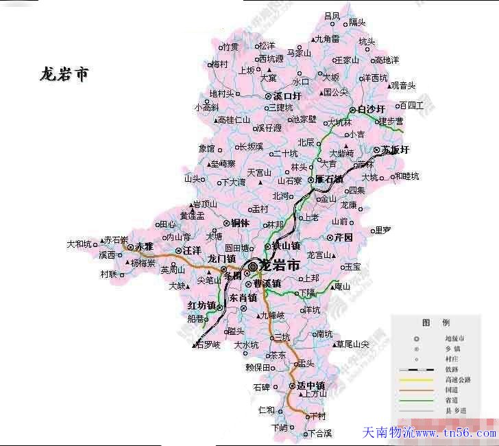 東莞到龍巖市地圖 m.jiaodai1.com